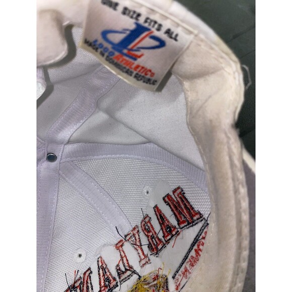 Maryland Terrapins Vintage Logo Athletic Split Bar Snapback Hat - Picture 4 of 4